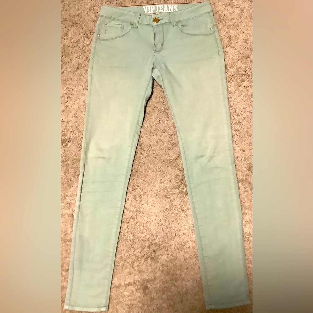 V.I.P. Skinny Jeans in light green